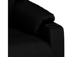 Discount vidaxl Poltrona de massagens couro artificial Preto
