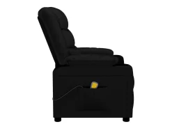 Discount vidaxl Poltrona de massagens couro artificial Preto