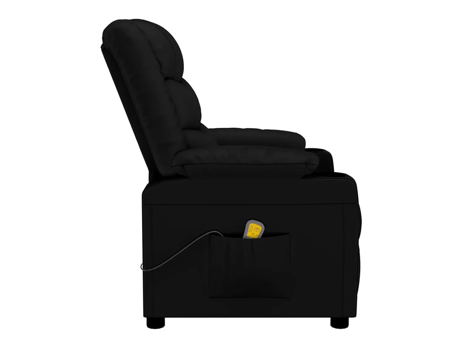 Discount vidaxl Poltrona de massagens couro artificial Preto