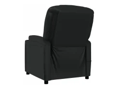 vidaxl Poltrona de massagens couro artificial Preto