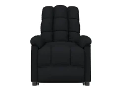 Clearance vidaxl Poltrona de massagens elétrica tecido Preto