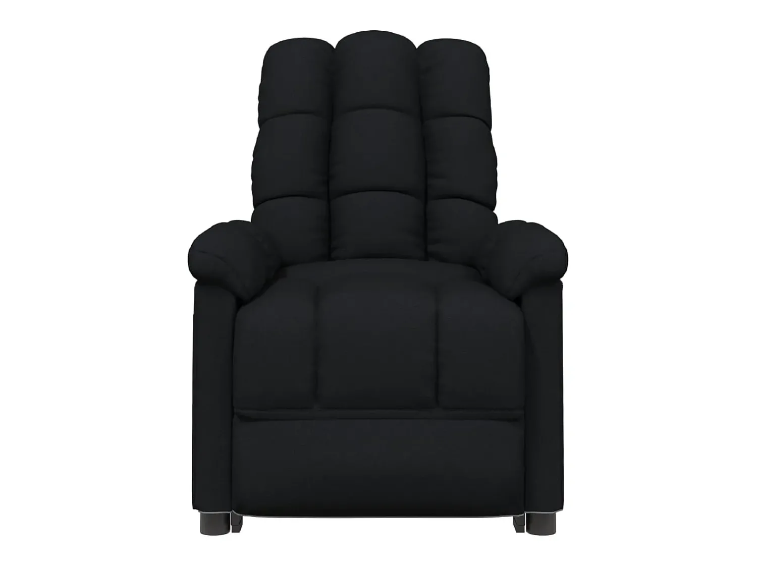 Clearance vidaxl Poltrona de massagens elétrica tecido Preto