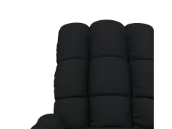 Clearance vidaxl Poltrona de massagens elétrica tecido Preto
