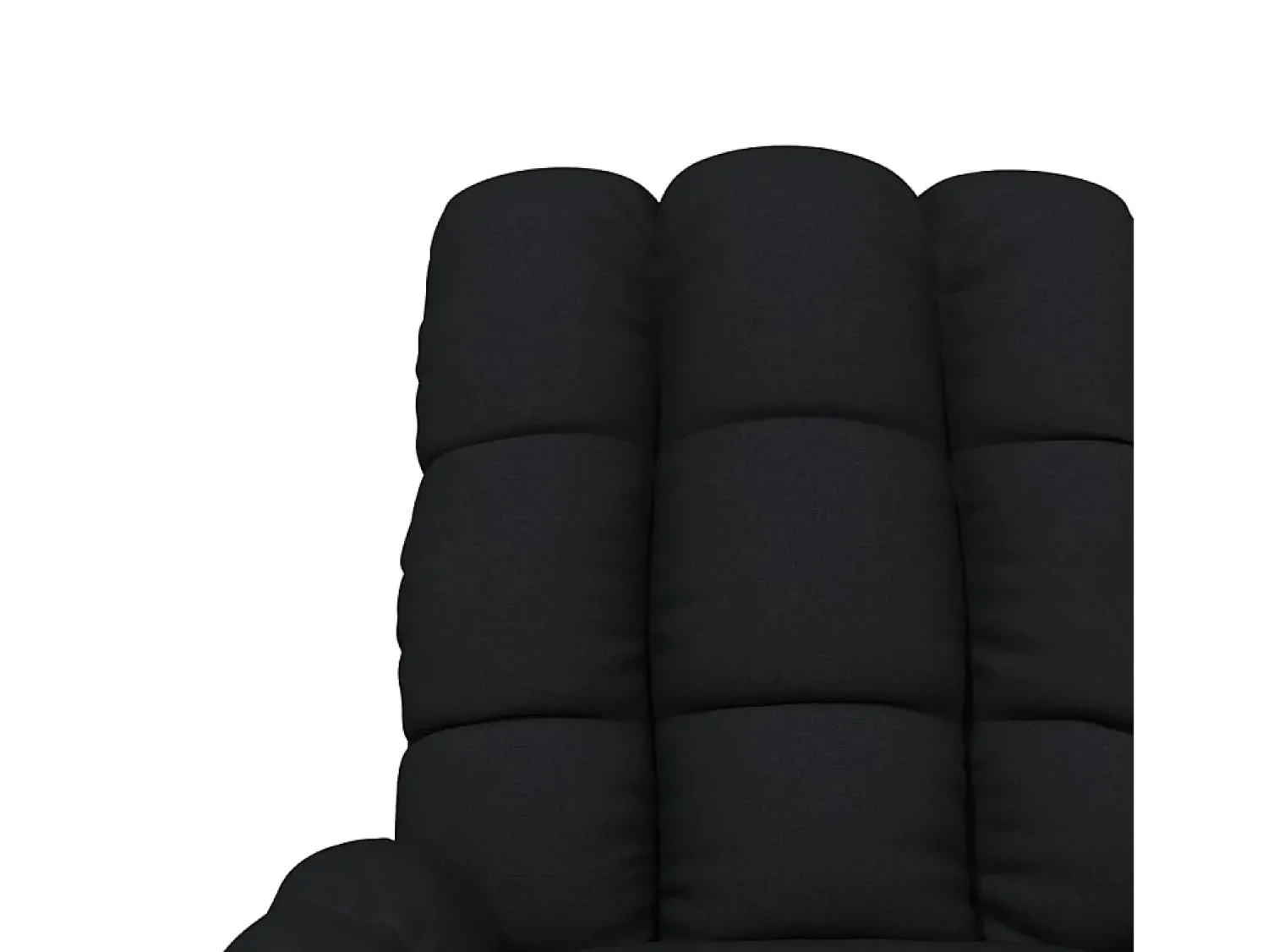 Clearance vidaxl Poltrona de massagens elétrica tecido Preto