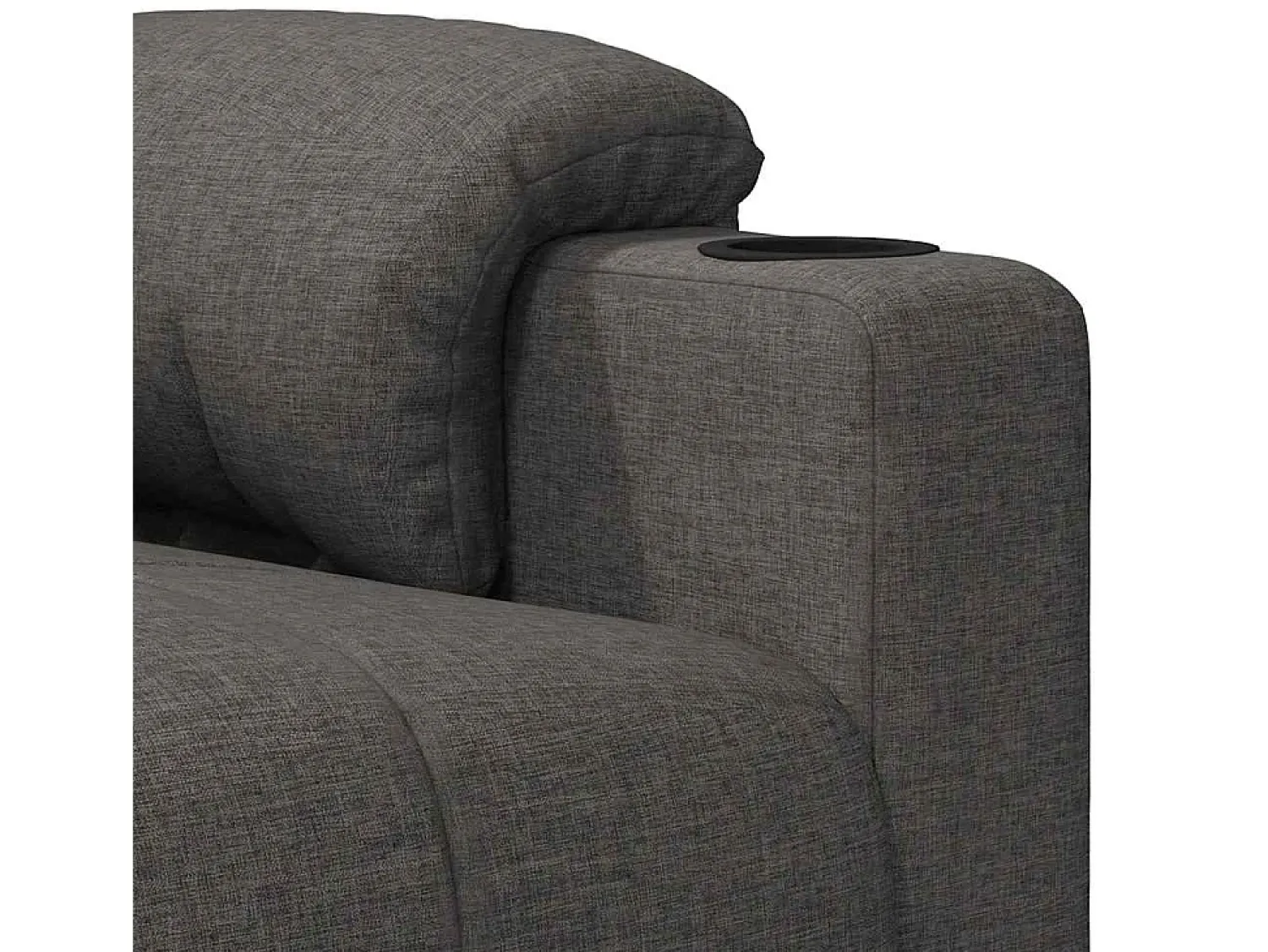 Clearance vidaxl Poltrona de massagens elétrica tecido cinza-escuro Cinzento