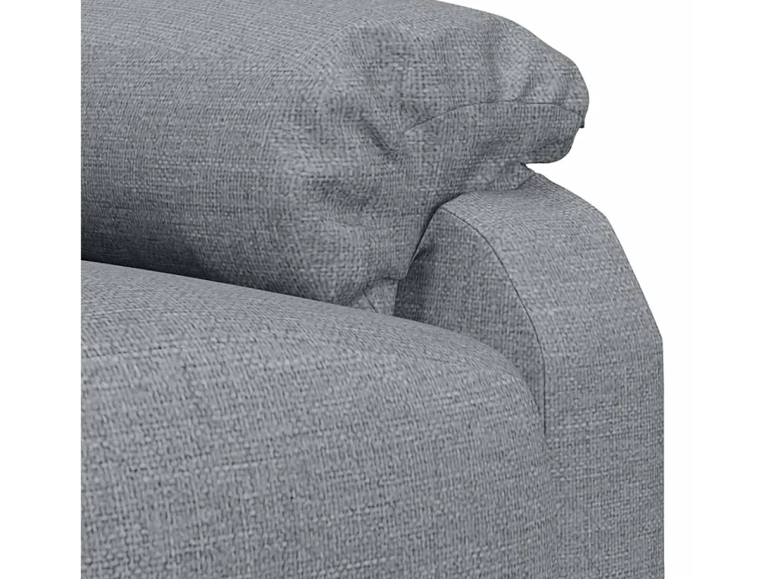 Poltrona|vidaxl Poltrona de massagens elétrica tecido -claro Cinzento