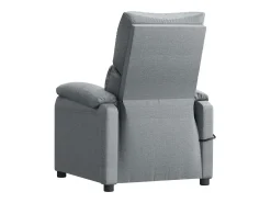 Poltrona|vidaxl Poltrona de massagens elétrica tecido -claro Cinzento