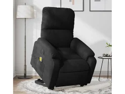 Poltrona de massagens elétrica elevatória microfibra SHL756744^ Poltrona