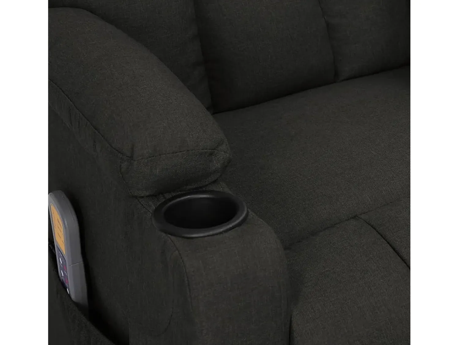Best vidaxl Poltrona de massagens elétrica tecido Preto