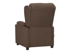Poltrona|vidaxl Poltrona de massagens elétrica reclinável tecido cinza-acast. Taupe