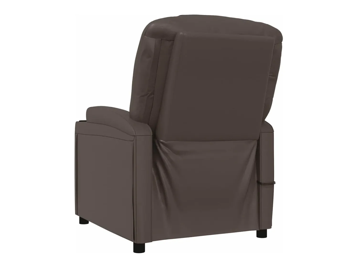 Poltrona|vidaxl Poltrona de massagens elétrica couro artificial Castanho