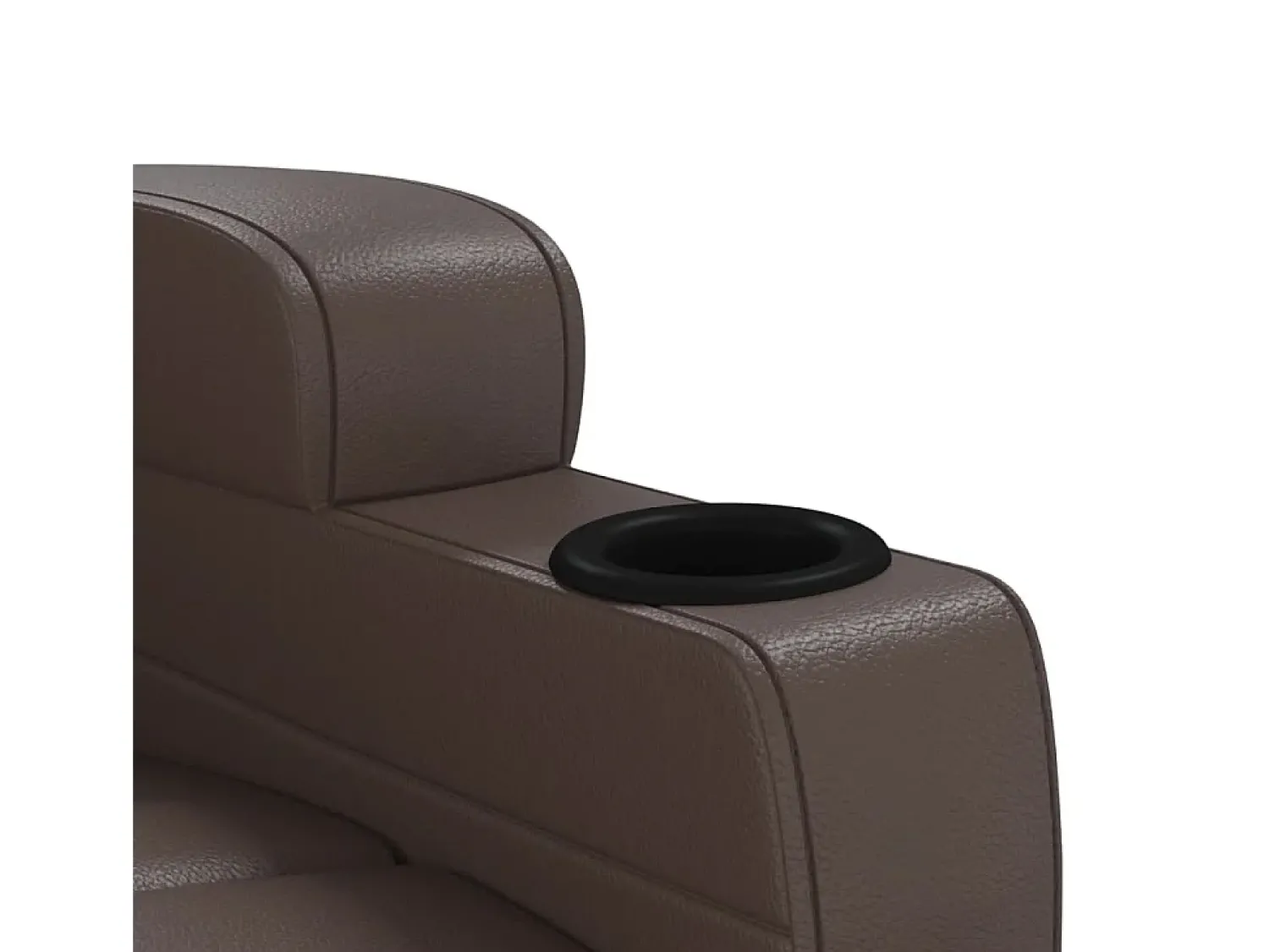 Poltrona|vidaxl Poltrona de massagens elétrica couro artificial Castanho