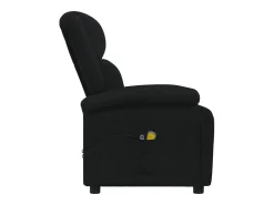 vidaxl Poltrona de massagens elétrica tecido^ Poltrona