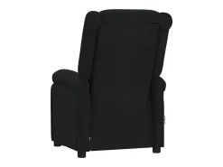 vidaxl Poltrona de massagens elétrica tecido^ Poltrona
