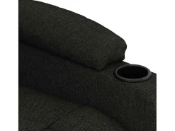 vidaxl Poltrona de massagens elétrica tecido^ Poltrona