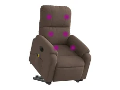 Poltrona* Poltrona de massagens elétrica elevatória microfibra SHL804887 Castanho