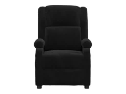 Hot vidaxl Poltrona de massagens elétrica veludo Preto