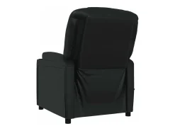 Discount vidaxl Poltrona de massagens elétrica couro artificial Preto