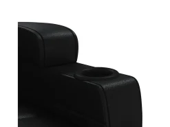 Discount vidaxl Poltrona de massagens elétrica couro artificial Preto