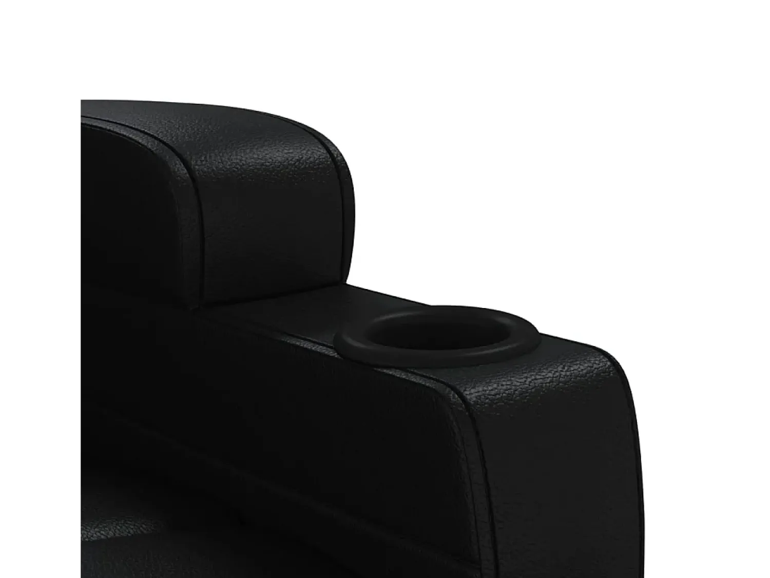 Discount vidaxl Poltrona de massagens elétrica couro artificial Preto