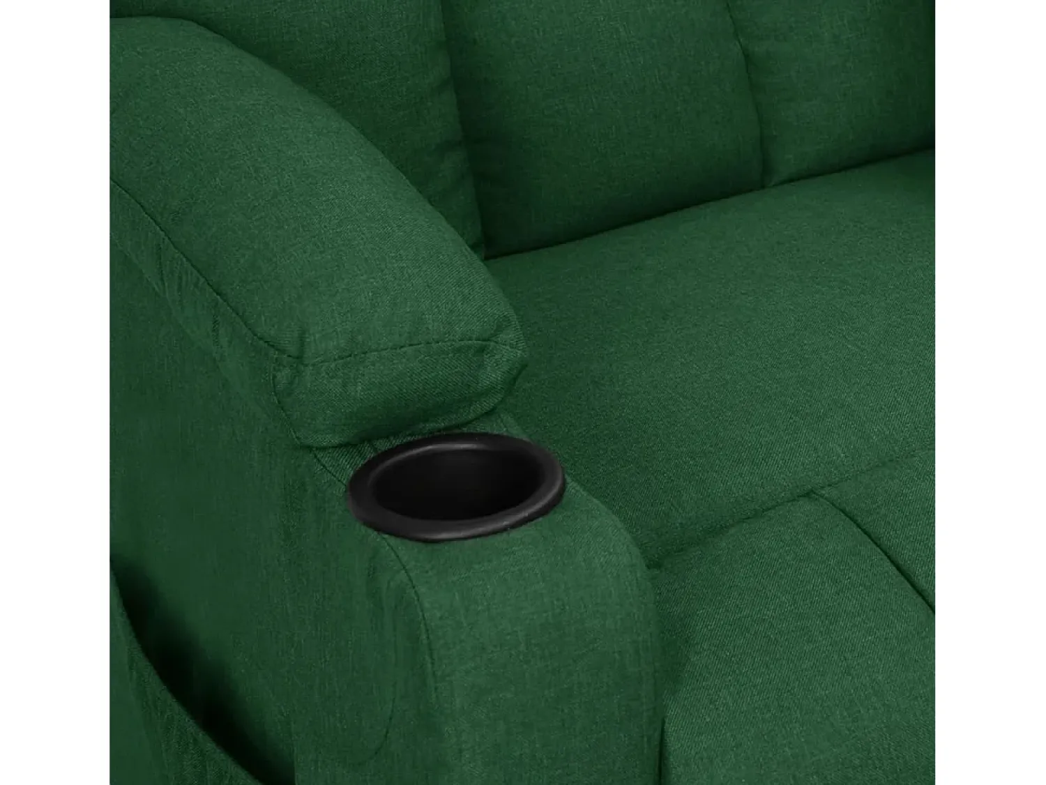 Poltrona|vidaxl Poltrona de massagens elétrica tecido -escuro Verde