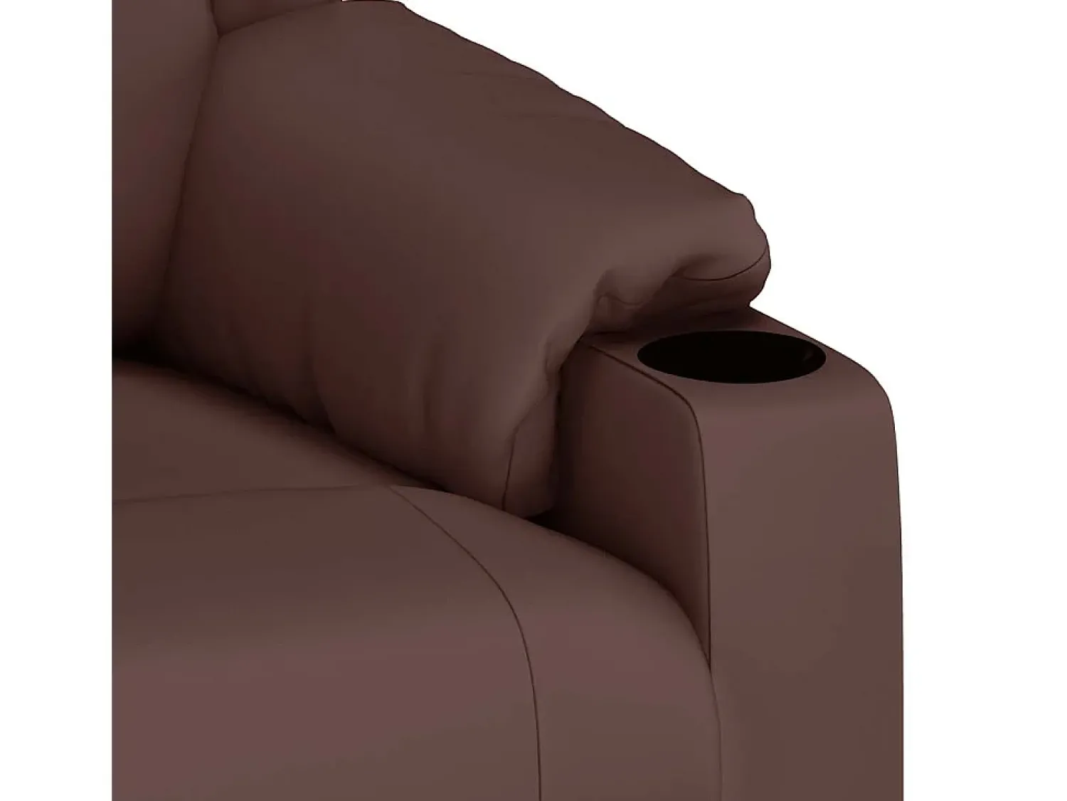 Poltrona|vidaxl Poltrona de massagens elétrica couro artificial Castanho
