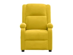 Poltrona|vidaxl Poltrona de massagens elétrica veludo Amarelo