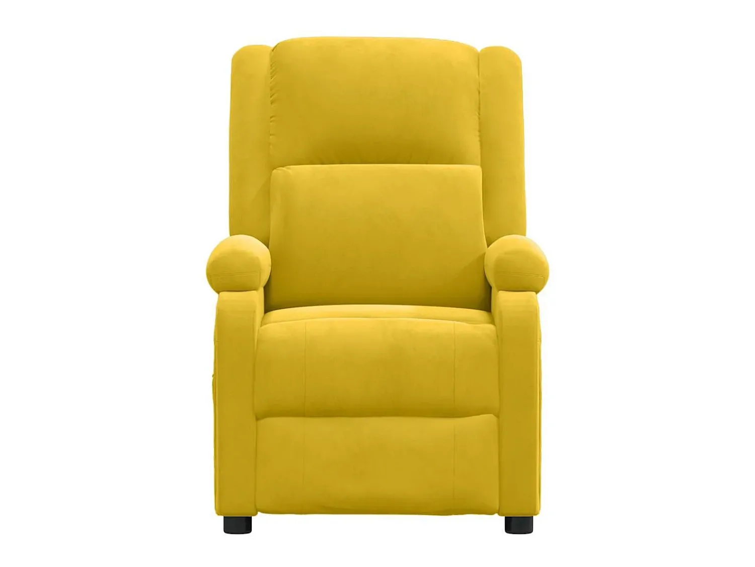 Poltrona|vidaxl Poltrona de massagens elétrica veludo Amarelo