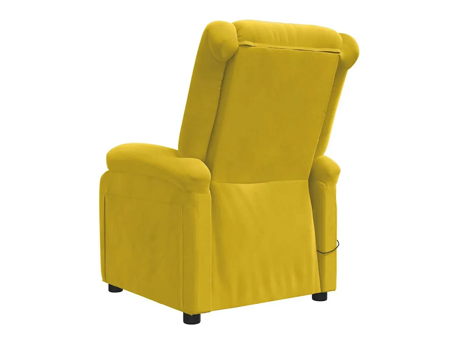 Poltrona|vidaxl Poltrona de massagens elétrica veludo Amarelo