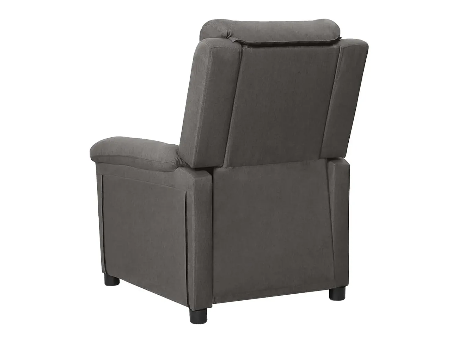 vidaxl Poltrona de massagens elétrica tecido cinza-escuro^ Poltrona