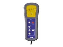 vidaxl Poltrona de massagens elétrica tecido cinza-escuro^ Poltrona