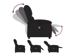 Poltrona* Poltrona de massagens reclinável tecido SHL590331 Preto