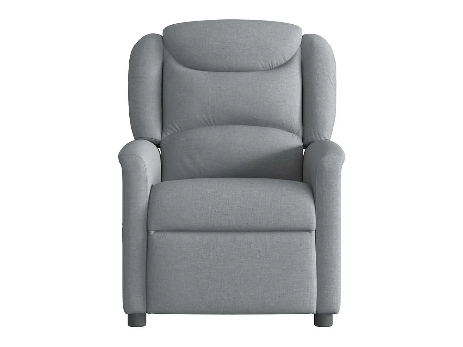 Poltrona de massagens reclinável elétrica tecido -claro SHL94656^ Poltrona