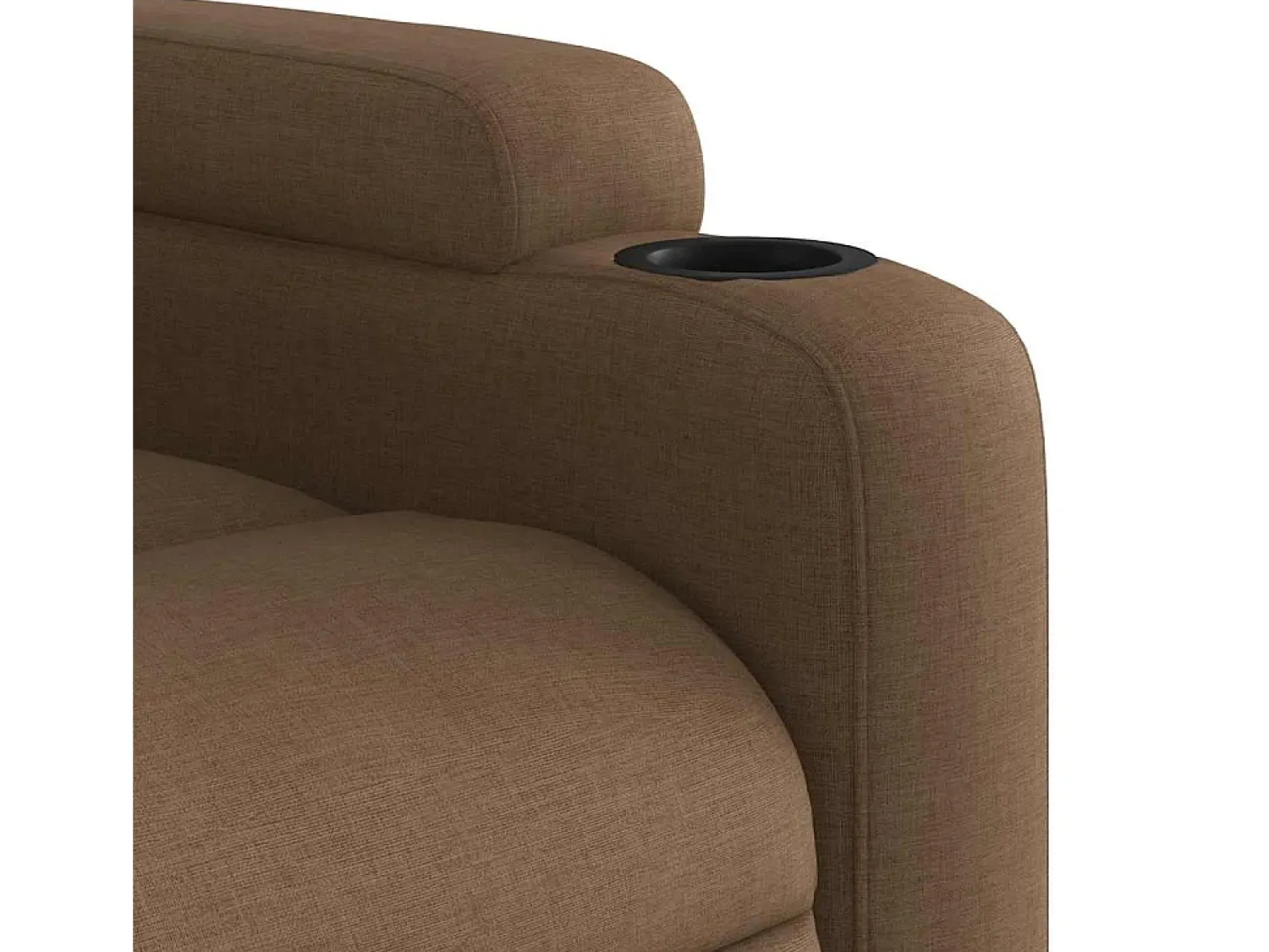 Online vidaxl Poltrona de massagens reclinável elétrica tecido Castanho