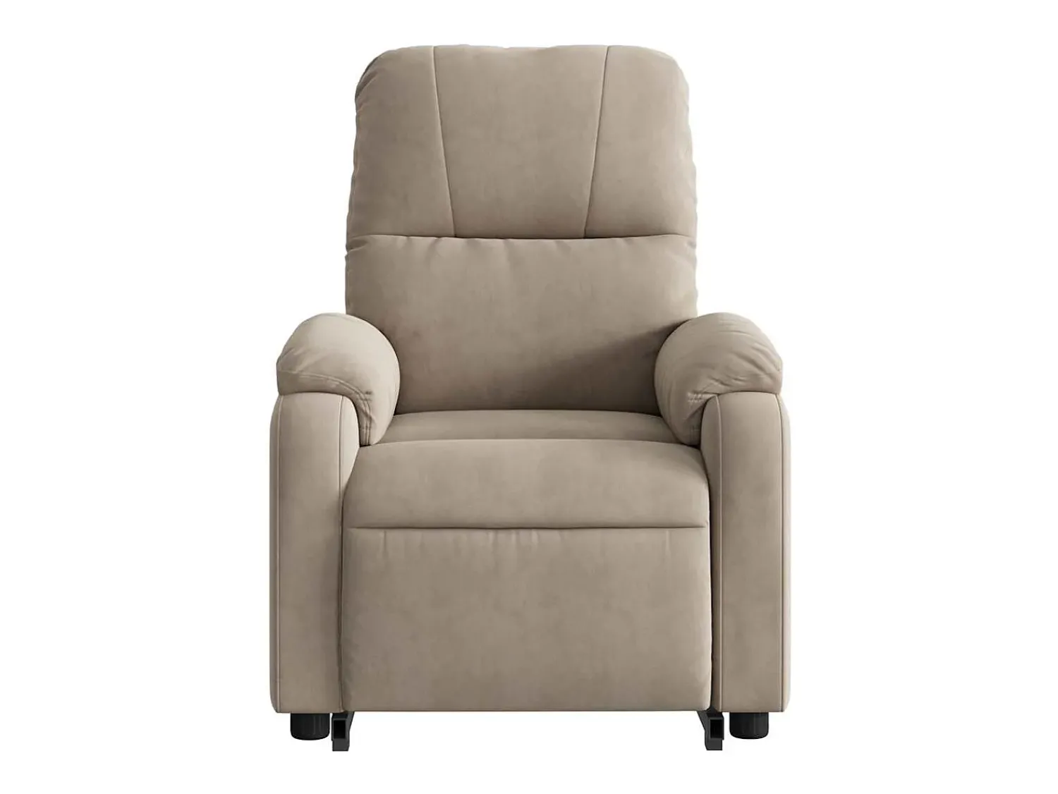 Hot Poltrona de massagens reclinável microfibra cinza-acastanhado SHL497614 Taupe