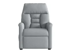 New Poltrona de massagens reclinável tecido -claro SHL124572 Cinzento