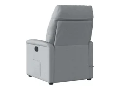 New Poltrona de massagens reclinável tecido -claro SHL124572 Cinzento