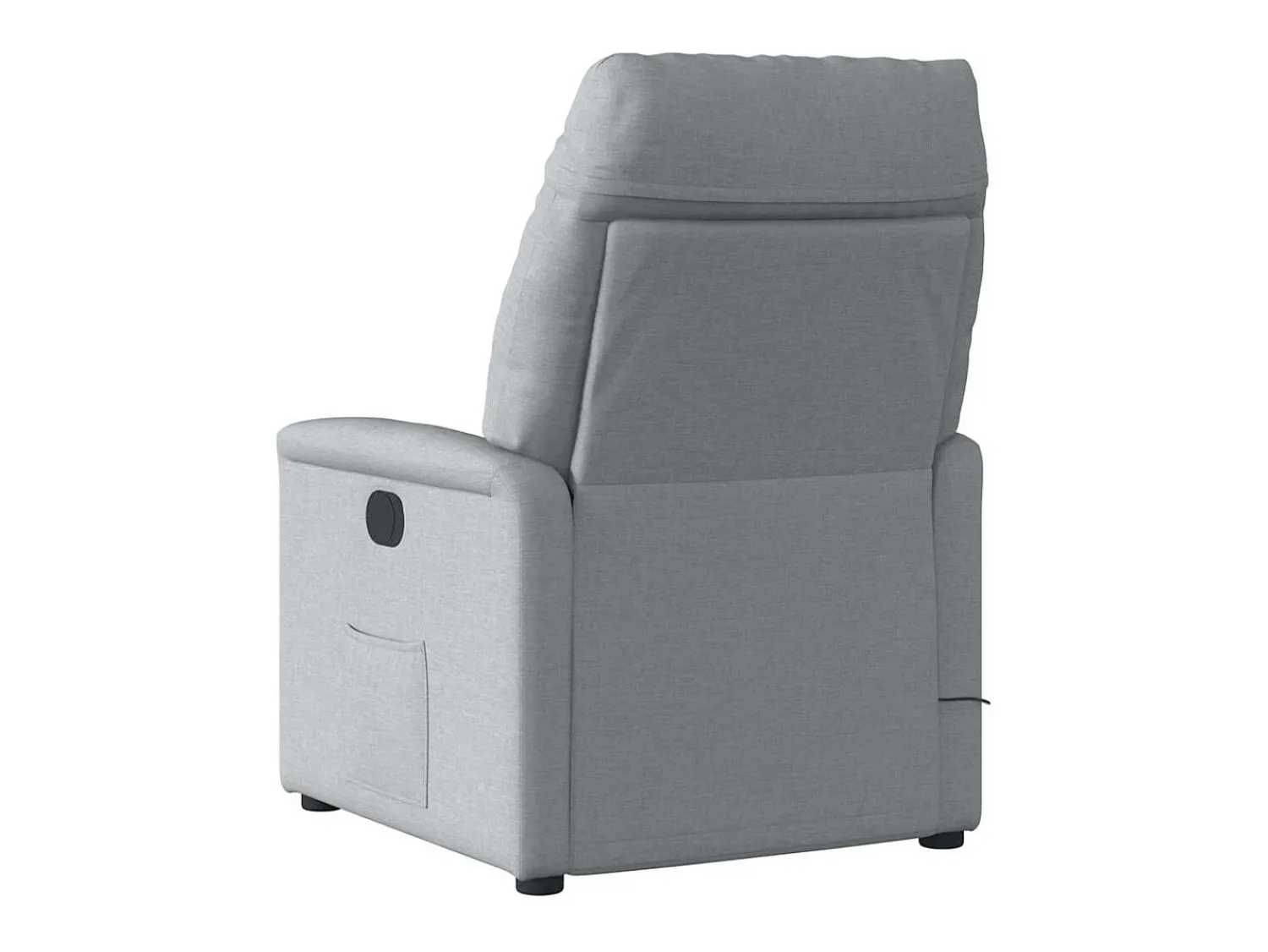 New Poltrona de massagens reclinável tecido -claro SHL124572 Cinzento