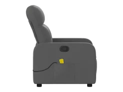 Poltrona* Poltrona de massagens reclinável tecido cinzento-escuro SHL874289 Cinza antracite