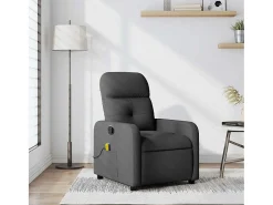 Poltrona* Poltrona de massagens reclinável tecido cinzento-escuro SHL874289 Cinza antracite