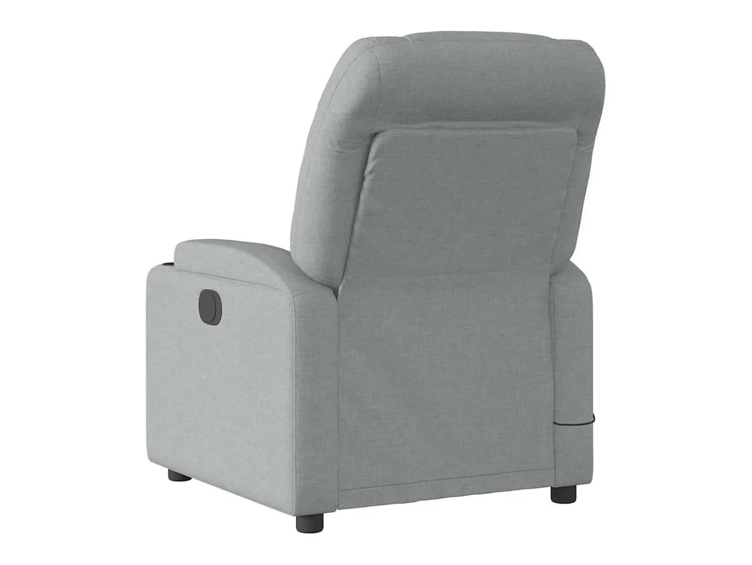Poltrona de massagens reclinável elétrica tecido -claro SHL385887^ Poltrona