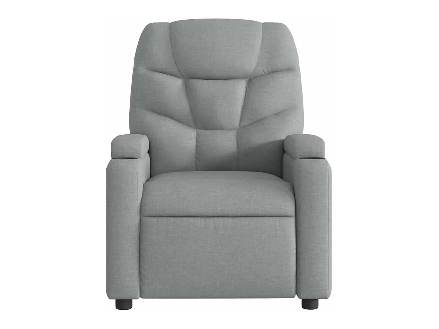 Poltrona de massagens reclinável elétrica tecido -claro SHL385887^ Poltrona