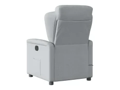 Poltrona| Poltrona de massagens reclinável tecido -claro SHL673104 Cinzento