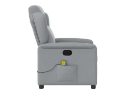 Poltrona| Poltrona de massagens reclinável tecido -claro SHL673104 Cinzento