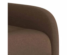 Poltrona|vidaxl Poltrona de massagens reclinável tecido Castanho