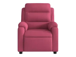 Poltrona| Poltrona de massagens reclinável veludo tinto SHL759526 Vermelho