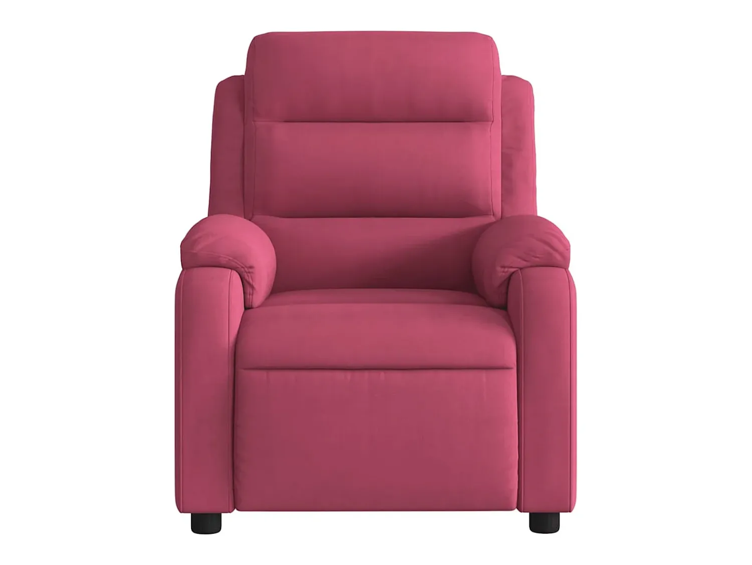 Poltrona| Poltrona de massagens reclinável veludo tinto SHL759526 Vermelho