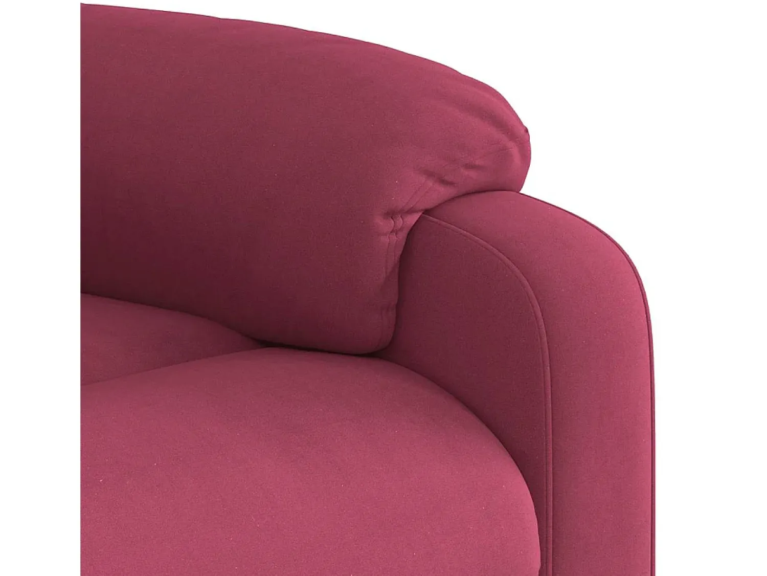 Poltrona| Poltrona de massagens reclinável veludo tinto SHL759526 Vermelho