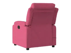 Poltrona| Poltrona de massagens reclinável veludo tinto SHL759526 Vermelho