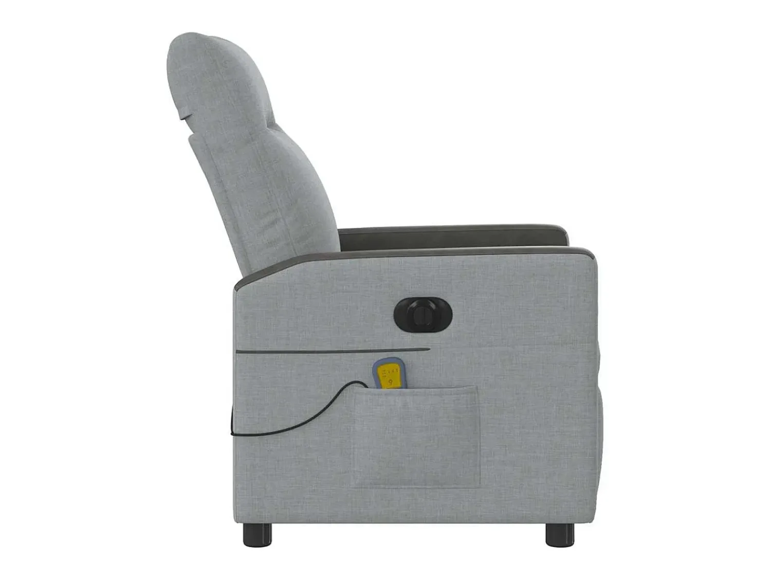 Poltrona| Poltrona de massagens reclinável elétrica tecido -claro SHL9172 Cinzento